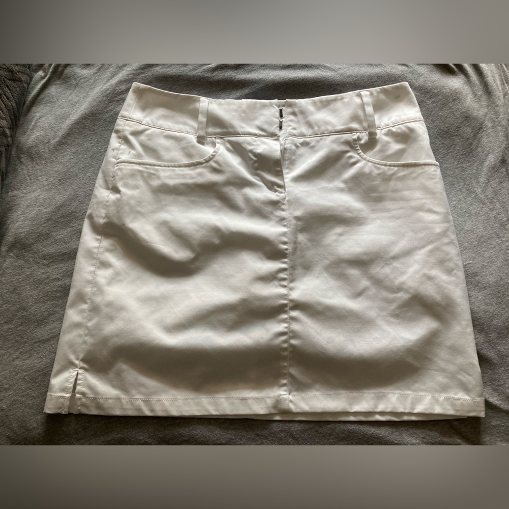 White Adidas skorts